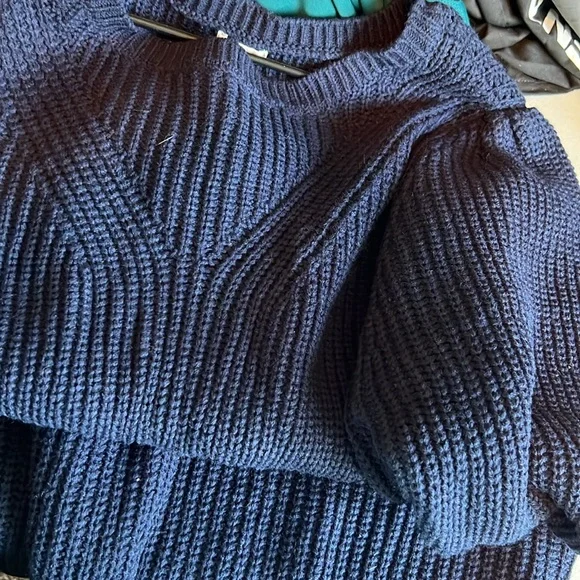 Blue Knit Dress - Picture 5 of 7